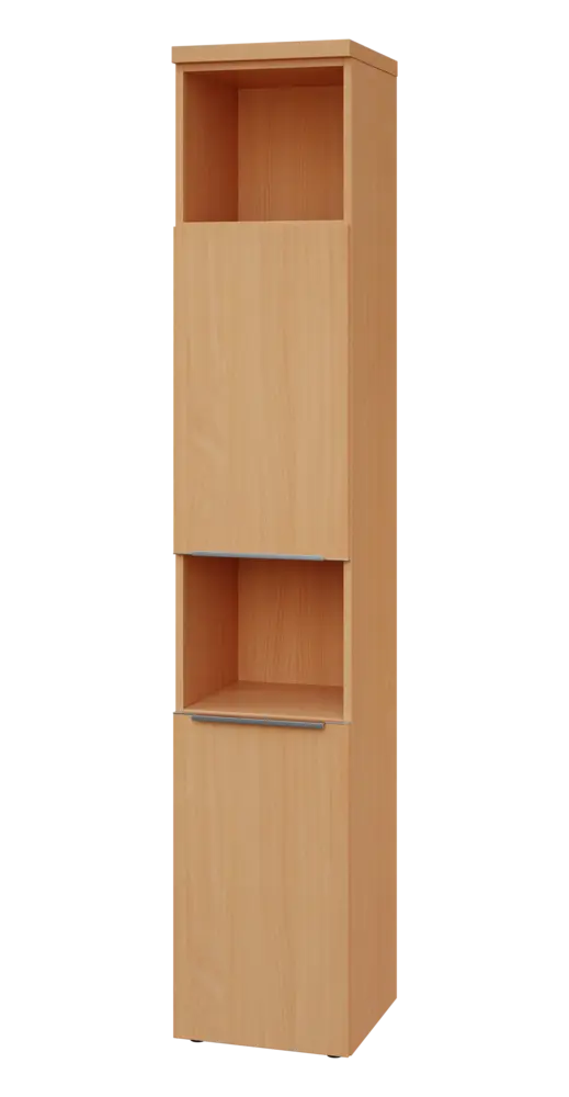 SIN 6 - 42DN2 kancelářská skříň, 2-dveřová/nika, levá, 2170x400x400, buk royal